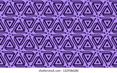 Elegant seamless background with polygonal line. Triangular style. Vector illustration. Light, dark purple color. Modern design for you business, project