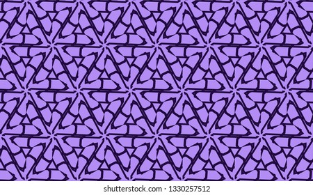 Elegant seamless background with polygonal line. Triangular style. Vector illustration. Light, dark purple color. Modern design for you business, project
