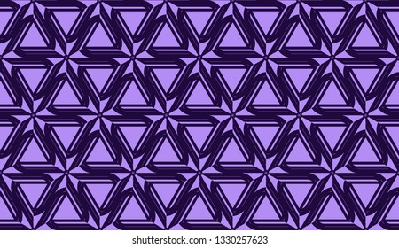Elegant seamless background with polygonal line. Triangular style. Vector illustration. Light, dark purple color. Modern design for you business, project