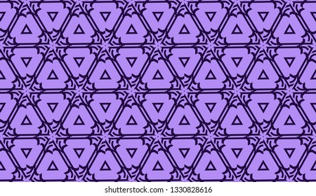 Elegant seamless background with polygonal line. Triangular style. Vector illustration. Light, dark purple color. Modern design for you business, project