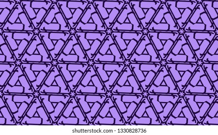 Elegant seamless background with polygonal line. Triangular style. Vector illustration. Light, dark purple color. Modern design for you business, project
