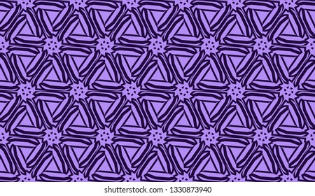 Elegant seamless background with polygonal line. Triangular style. Vector illustration. Light, dark purple color. Modern design for you business, project