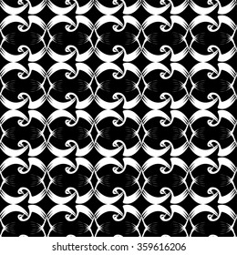 Elegant seamless black and white pattern with pinstripes. Vector illustration for stylish creative design