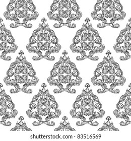 elegant seamless damask background