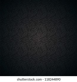 elegant seamless damask pattern black and grey . eps10