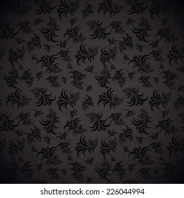 elegant seamless damask pattern black and grey 
