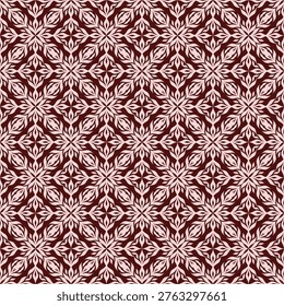 Elegant seamless damask pattern featuring intricate floral and ornamental motifs in rich red and light tones. This classic repeating design is ideal for wallpaper, textiles, packaging, luxury branding, and decorative backgrounds. Inspired by vintage and baroque styles, perfect for both print and digital applications.