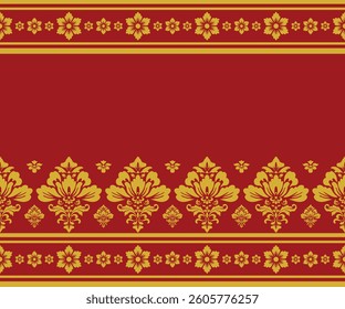 Elegant Seamless Damask Pattern – Vintage Ornamental Floral Background for Luxury Design and Home Decor