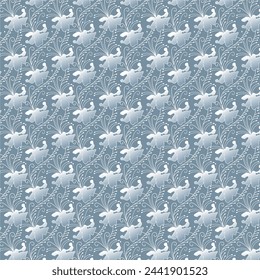 Elegant seamless decorative floral pattern vector design. Colorful floral pattern suitable for background, texture, fabric, wrapping, textile, clothing, print or others.