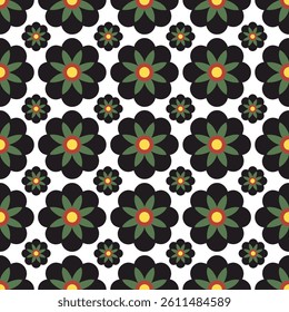 Elegant seamless decorative floral pattern vector design. Colorful floral pattern suitable for background, texture, fabric, wrapping, textile, clothing, print or others.