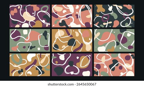 Elegant seamless floral backdrop with delicate line-drawn flowers and leaves in soft tones. Great for feminine designs, packaging, and wedding graphics.