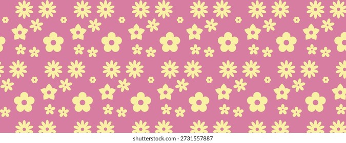 Elegant seamless floral pattern vector background for textile design repeat pattern wallpaper fabric print wrapping paper branding modern boho minimal abstract geometric vintage Y2K surface pattern for premium creative projects