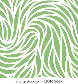 Elegant seamless floral pattern. Wavy vector abstract background. Stylish modern monochrome striped texture.