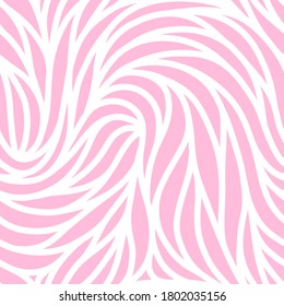 Elegant seamless floral pattern. Wavy vector abstract background. Stylish modern monochrome striped texture.