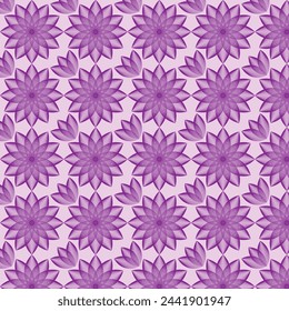 Elegant seamless geomatric floral pattern vector design. Colorful floral pattern suitable for background, texture, fabric, wrapping, textile, clothing, print or others.