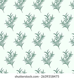 An elegant seamless leaf pattern in soft green shades perfect for wallpaper fabric and stationery