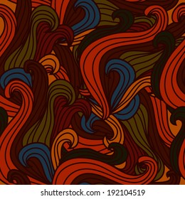 elegant seamless pattern with abstract decorative waves, design element