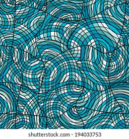 elegant seamless pattern with abstract decorative waves, design element