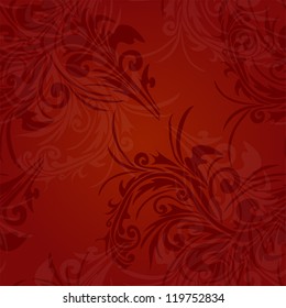 elegant seamless pattern with abstract floral decorations for your design