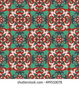 Elegant seamless pattern with abstract floral elements. Nice hand-drawn vector illustration
