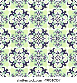Elegant seamless pattern with abstract floral elements. Nice hand-drawn vector illustration
