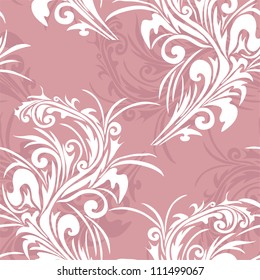 elegant seamless pattern with abstract flowers for your design