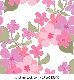 Elegantes, nahtloses Muster mit abstrakten Blumen, Designelementen. Blumenmuster für Einladungen, Karten, Druck, Geschenkverpackungen, Herstellung, Textilien, Gewebe, Wallpaper