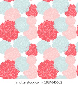 Elegant seamless pattern with abstract flowers, design elements. Floral  pattern for invitations, cards, print, gift wrap, manufacturing, textile, fabric, wallpapers