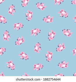 Elegant seamless pattern with abstract flowers, design elements. Floral  pattern for invitations, cards, print, gift wrap, manufacturing, textile, fabric, wallpapers
