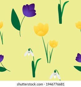 Elegant seamless pattern with abstract flowers, design elements. Floral pattern for invitations, cards, print, gift wrap, manufacturing, textile, fabric, wallpapers