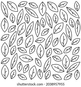 elegant seamless pattern with abstract leaf for your design	