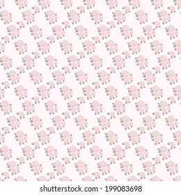 Elegant seamless pattern with abstract roses