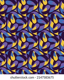 Elegant seamless pattern. Art forms, polygons and segments are grouped and arranged in a certain order. Vector.