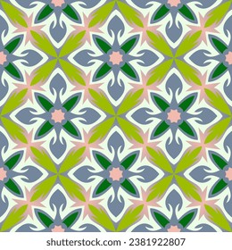 Elegant seamless pattern. Art forms are grouped and arranged in a specific order. Vector image for print, textile, packaging, interior design and your other projects.