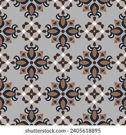 Elegant seamless pattern. Art forms are grouped and arranged in a specific order. Vector image for print, textile, packaging, interior design and your other projects.