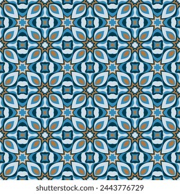 Elegant seamless pattern. Art forms are grouped and arranged in a specific order. Vector image for print, textile, packaging, interior design and your other projects.
