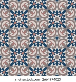 Elegante padrão sem emenda. As formas de arte são agrupadas e organizadas em uma ordem específica. Imagem vetorial para impressão, têxtil, embalagem, design de interiores e seus outros projetos.