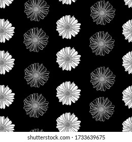 Diseño elegante y sin fisuras con flores de montaña, elementos de diseño. Patrón floral para invitaciones, tarjetas, impresiones, envolturas de regalo, manufactura, textiles, tejidos, papeles pintados