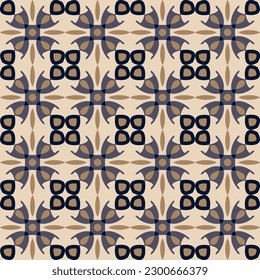 Elegant seamless pattern in beige and gray tones. Overlapping art forms, stripes, polygons, segments are grouped and arranged in a certain order. Vector. 