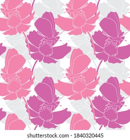 Elegant seamless pattern with butterflies and flowers, design elements. Floral  pattern for invitations, cards, print, gift wrap, manufacturing, textile, fabric, wallpapers