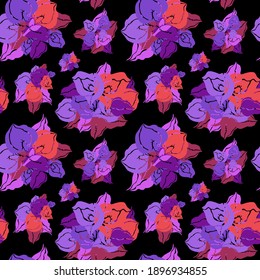 Elegant seamless pattern with calla flowers, design elements. Floral  pattern for invitations, cards, print, gift wrap, manufacturing, textile, fabric, wallpapers