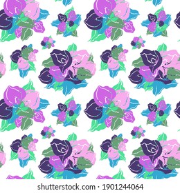 Elegant seamless pattern with calla flowers, design elements. Floral  pattern for invitations, cards, print, gift wrap, manufacturing, textile, fabric, wallpapers