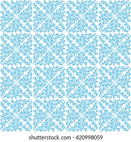 Elegant seamless pattern with classic tracery on a white background. Vintage style.