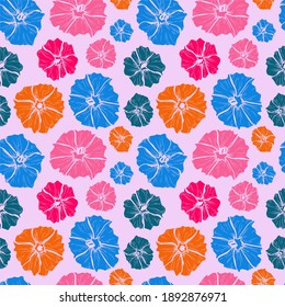 Elegant seamless pattern with clematis flowers, design elements. Floral  pattern for invitations, cards, print, gift wrap, manufacturing, textile, fabric, wallpapers