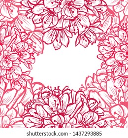 Elegant seamless pattern with clivia (amaryllis) flowers, design elements. Floral  pattern 
