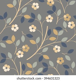 Elegant seamless pattern with colorful flowers can be used for wallpapers,  surface textures, textile,linen, tile, kids cloth, pattern fills, web page backgrounds and more creative designs. 