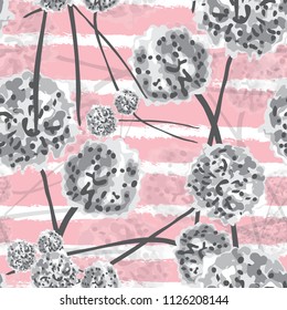 Elegant seamless  pattern with dandelion flowers, design elements. Floral  pattern for invitations, cards, print, gift wrap, manufacturing, textile, fabric, wallpapers