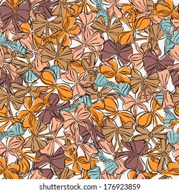 elegant seamless pattern with decorative bows, design element