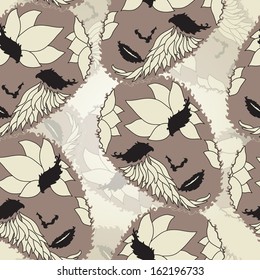 elegant seamless pattern with decorative carnival masks for your design