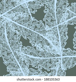 elegant seamless pattern with decorative feathers, design element